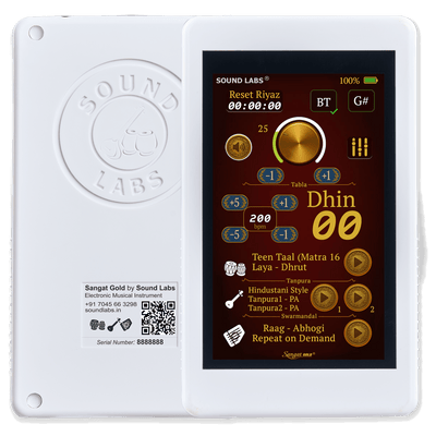 Sangat Gold|Handy Electronic Tabla with Dual Tanpura and Swarmandal